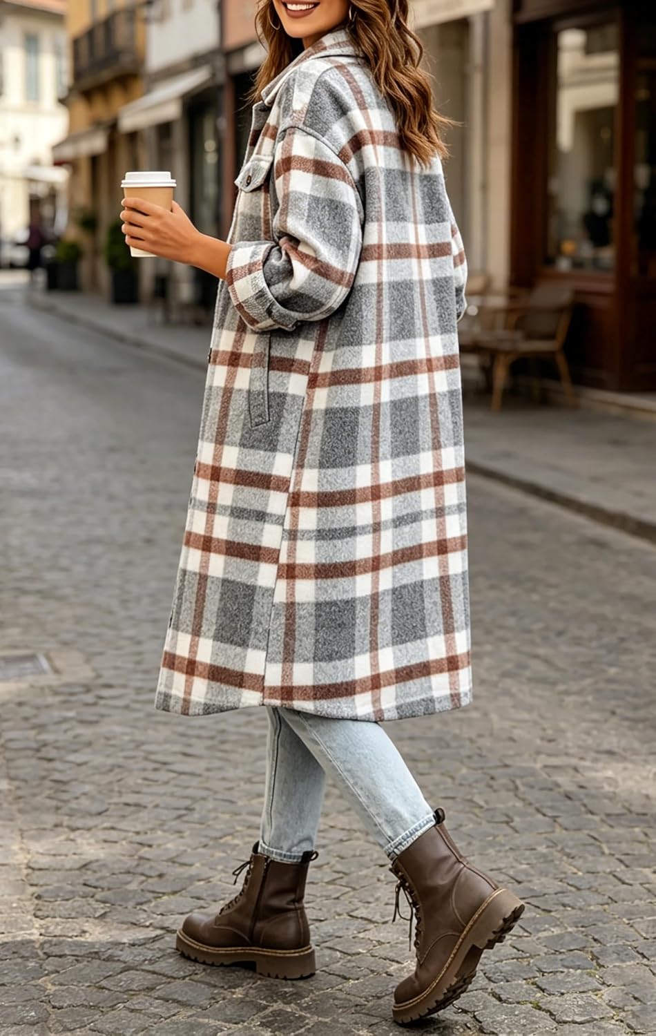 Cozy Plaid Oversized Shacket