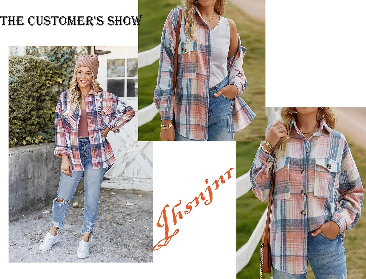 Cozy Plaid Button-Up Jacket