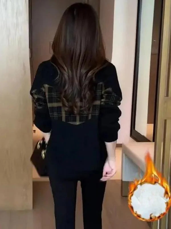 Cozy Plaid Fleece Jacket