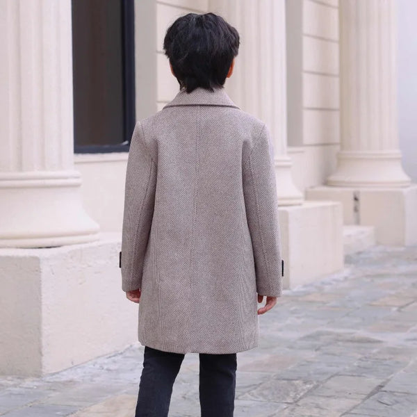 Warm Wool Toddler Trench Coat