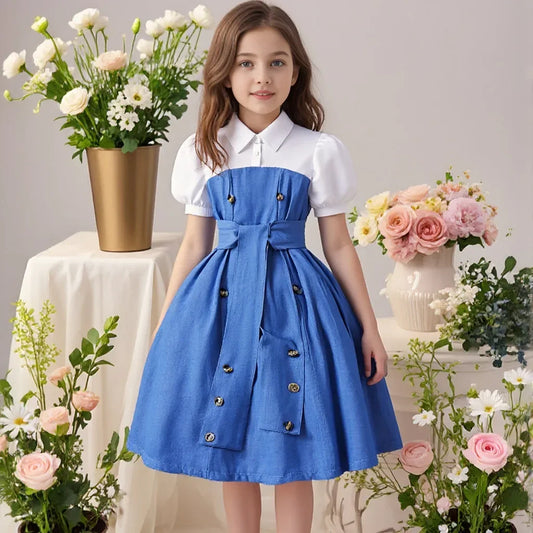 Charming Girls' Summer Dress