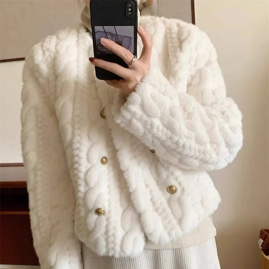 Cozy Chic Winter Fur Coat