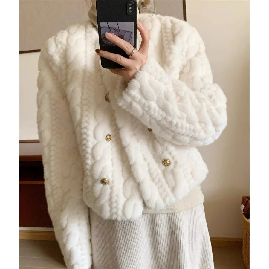 Cozy Chic Winter Fur Coat