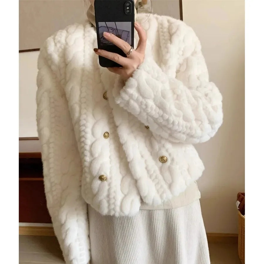 Cozy Chic Winter Fur Coat
