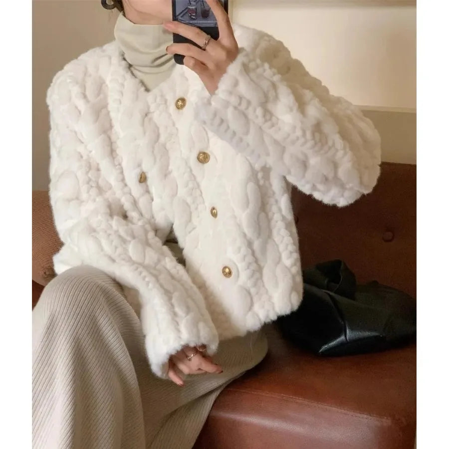 Cozy Chic Winter Fur Coat