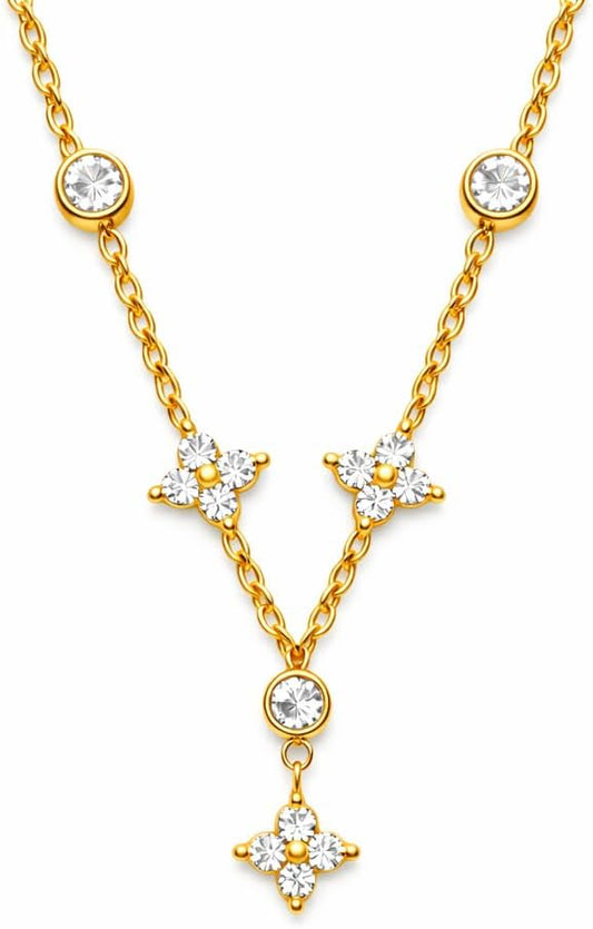 Chic Clover Charm Necklace