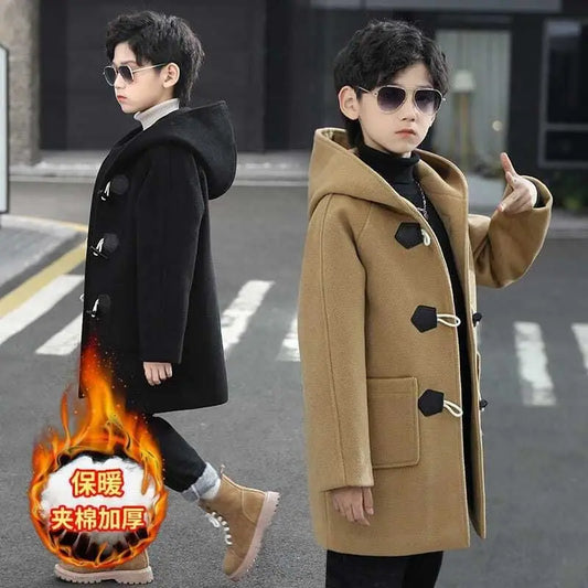 Boys' Cozy Wool Winter Jacket