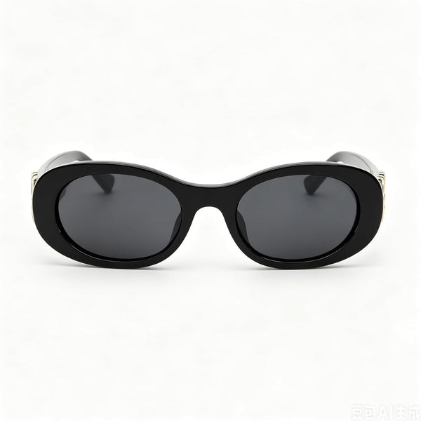 Chic Retro Oval Sunglasses