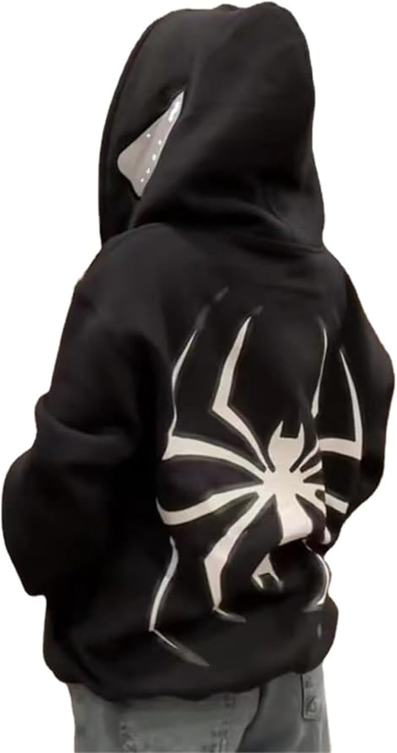 Stylish Spider Zip-Up Hoodie