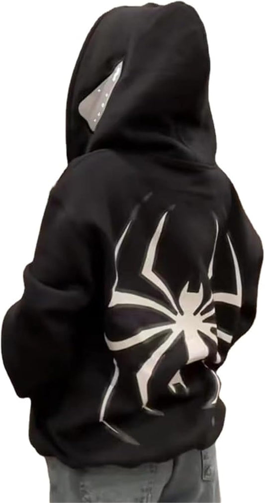 Stylish Spider Zip-Up Hoodie