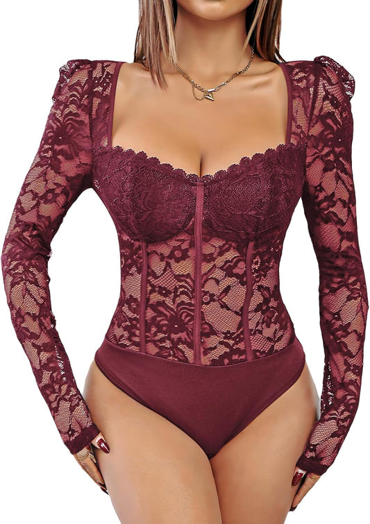 Elegant Lace Bodysuit