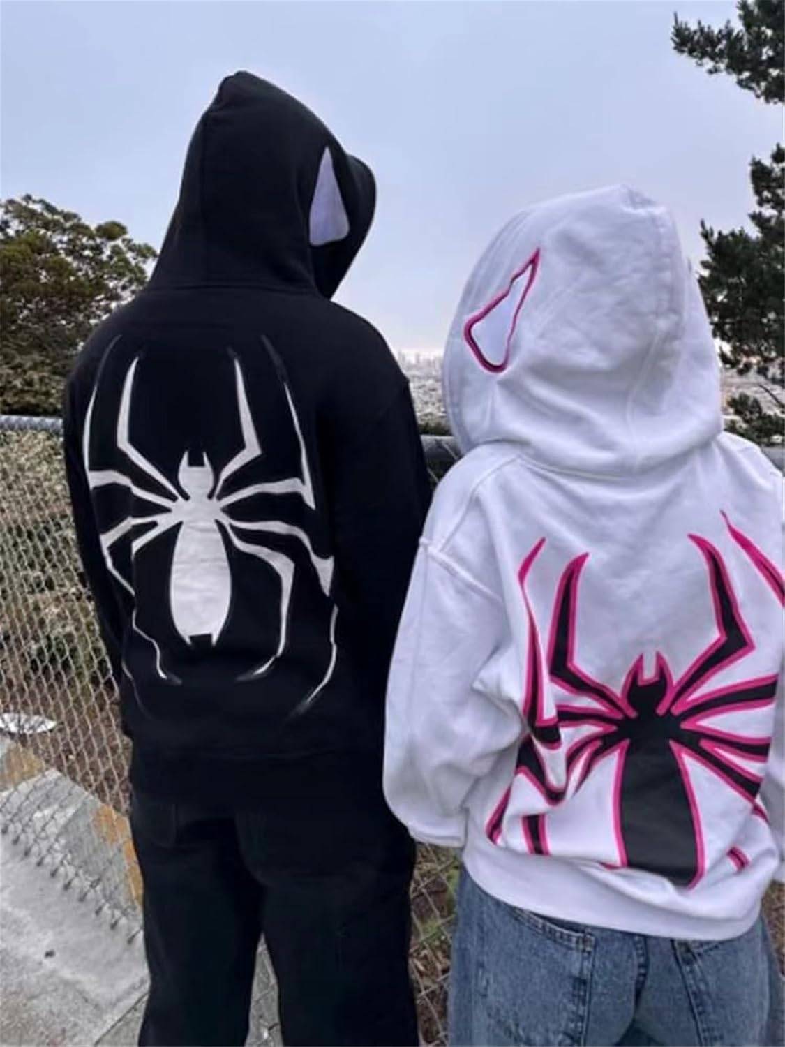 Stylish Spider Zip-Up Hoodie