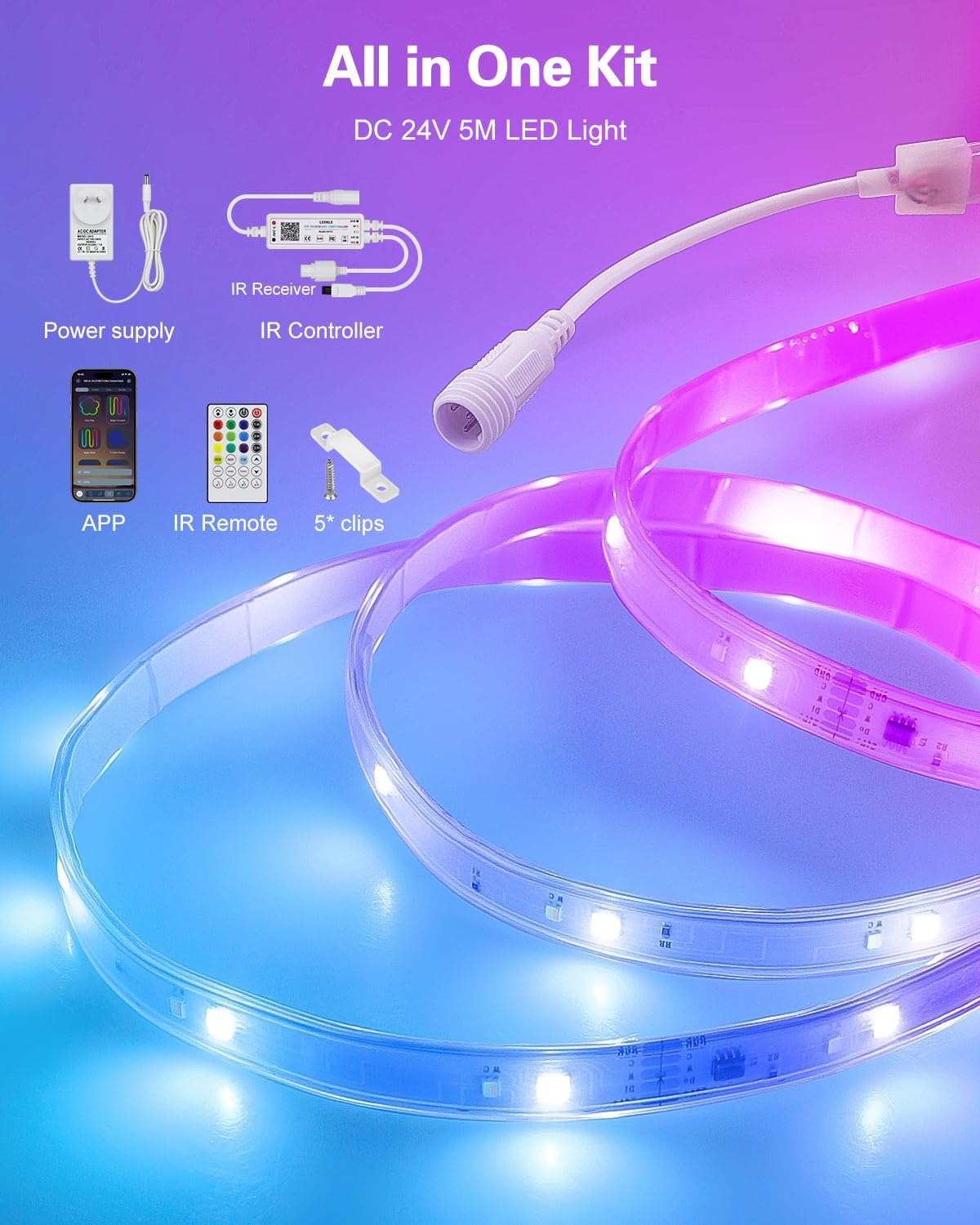 Colorful Glow Strip Lights