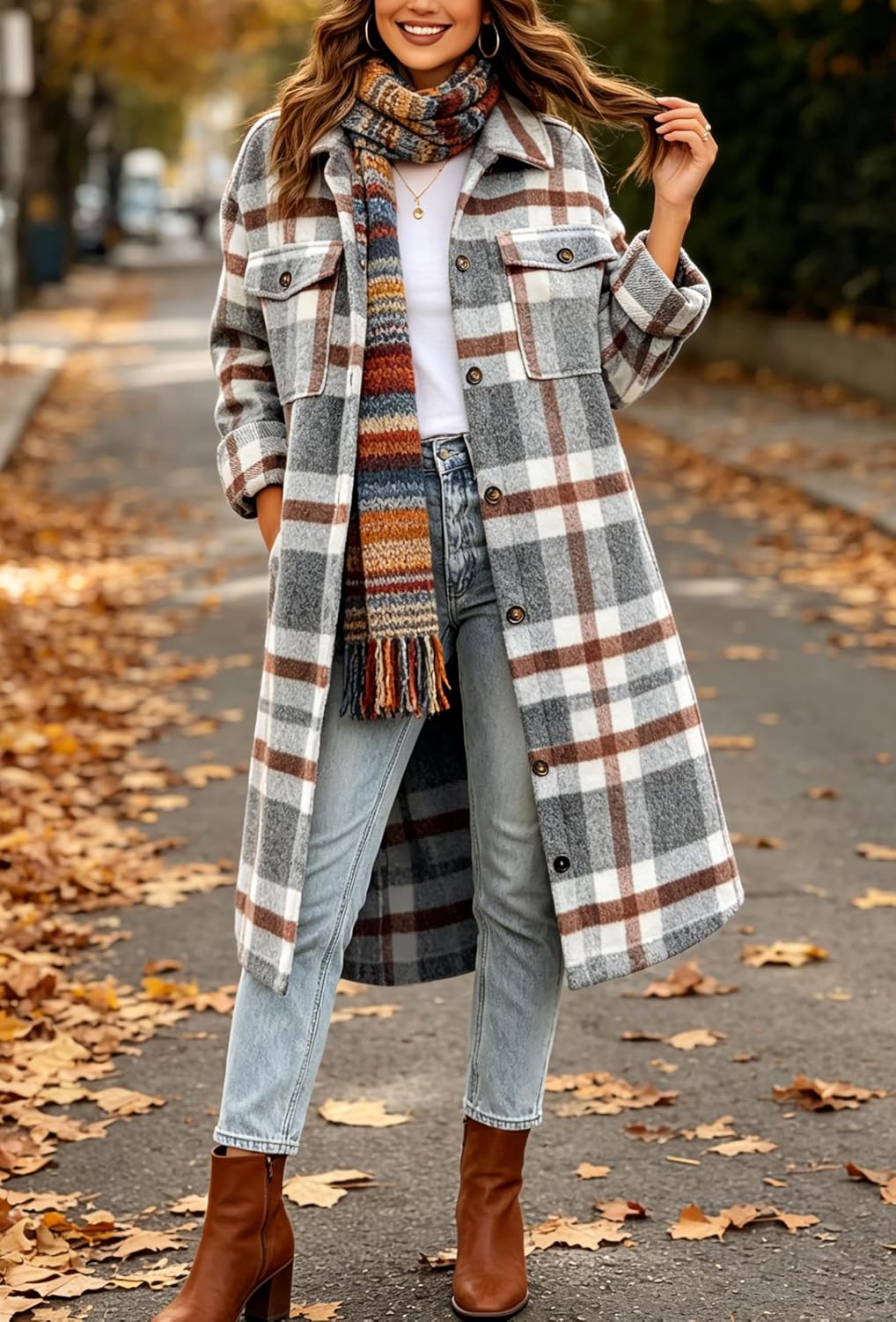 Cozy Plaid Oversized Shacket