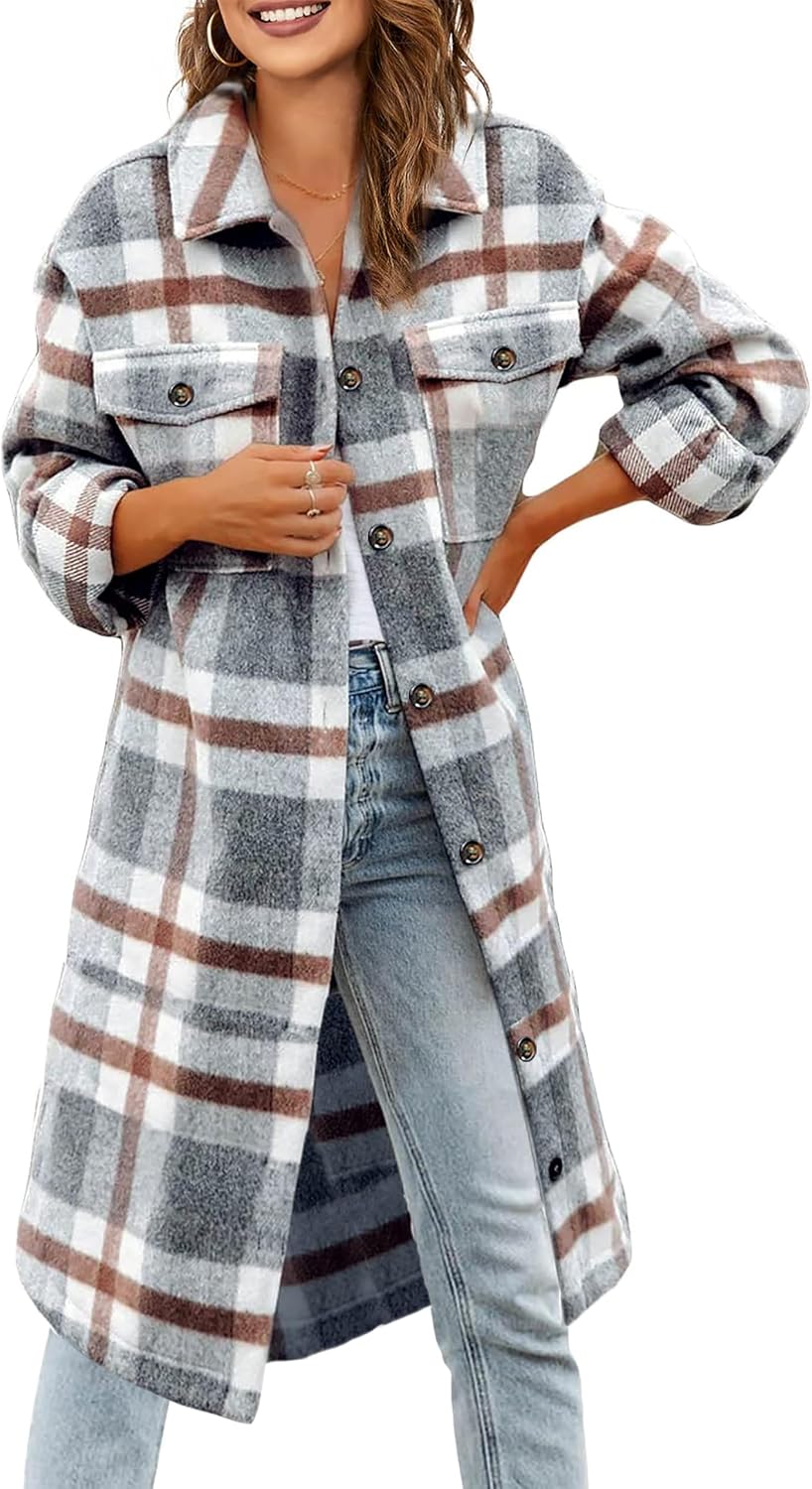 Cozy Plaid Oversized Shacket