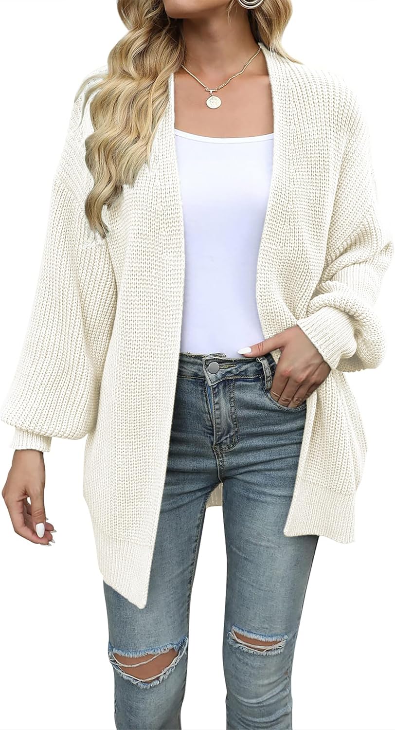 Cozy Open Front Knit Cardigan