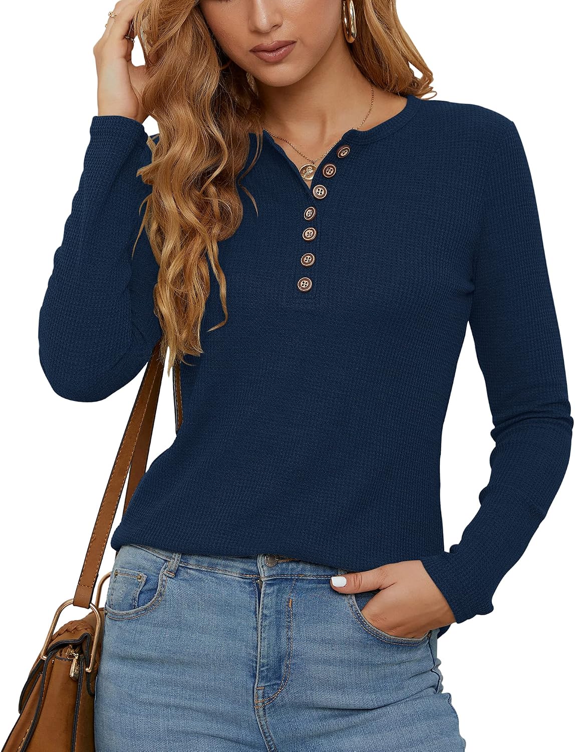 Cozy Waffle Knit Tops