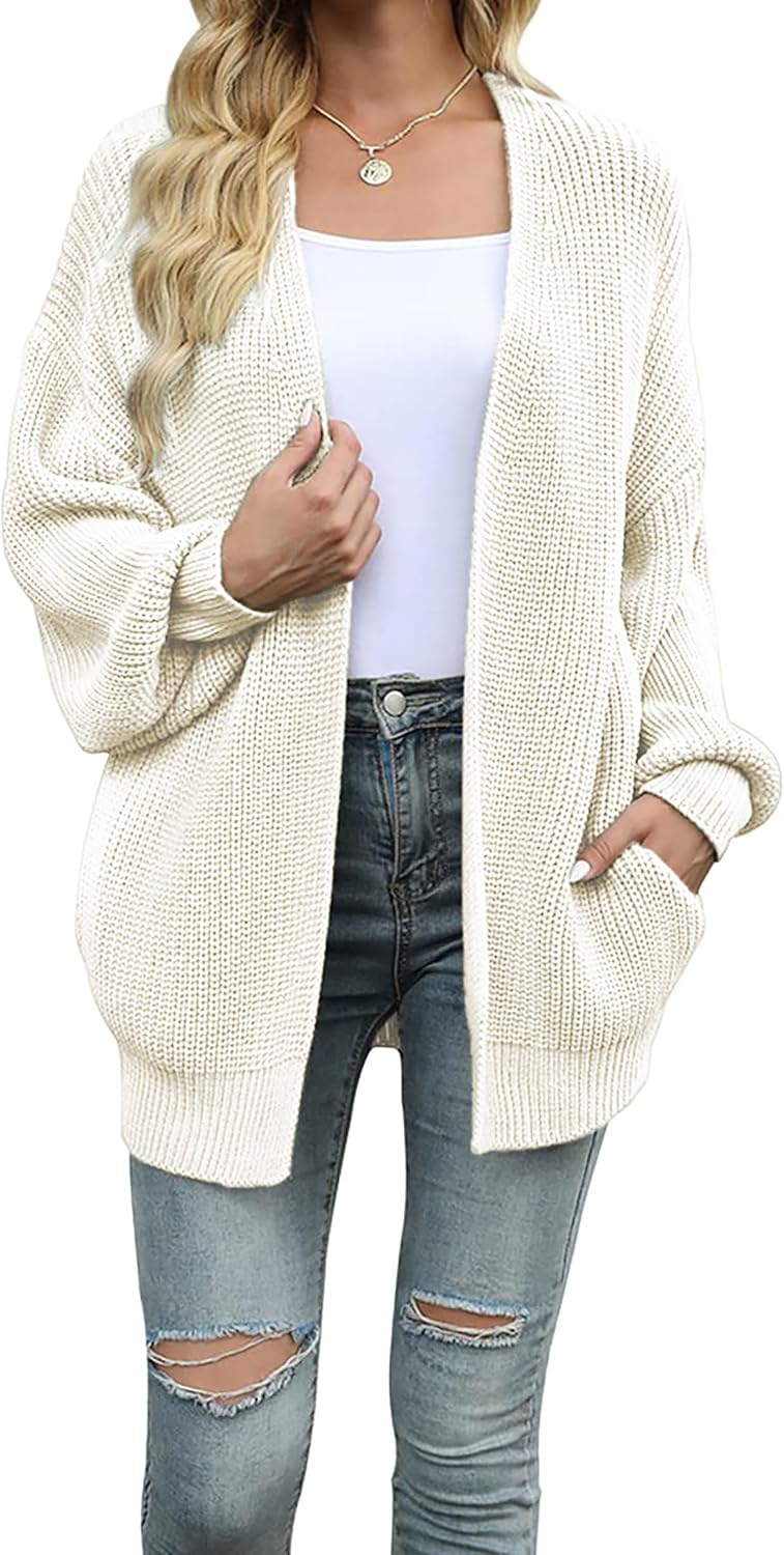 Cozy Open Front Knit Cardigan