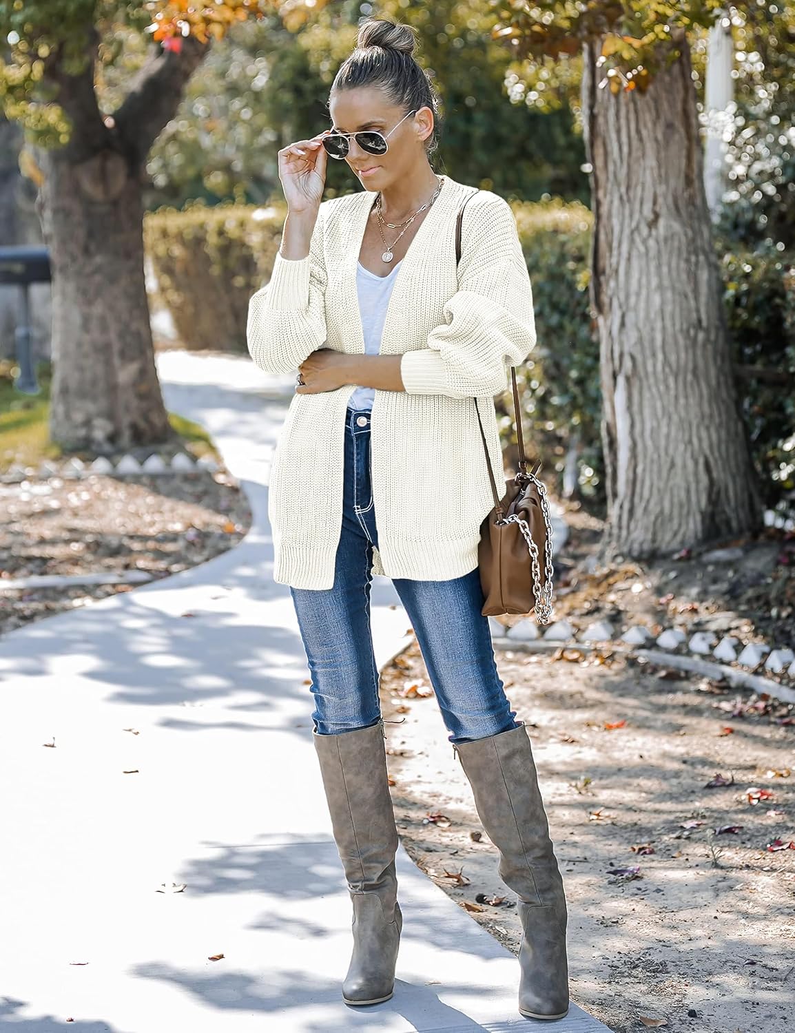 Cozy Open Front Knit Cardigan