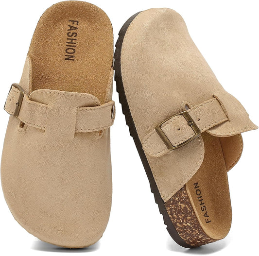 Cozy Kids Suede Clogs