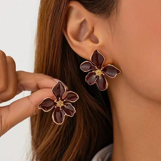 Colorful Flower Earrings