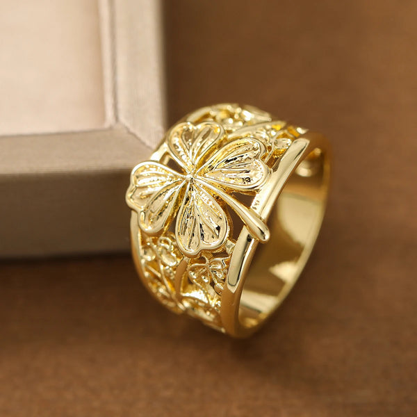 Charming Clover Ring for Women