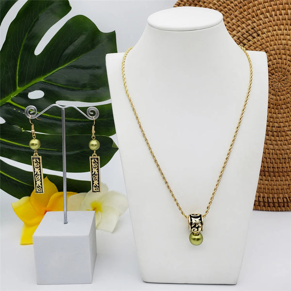 Elegant Tahitian Pearl Jewelry Set