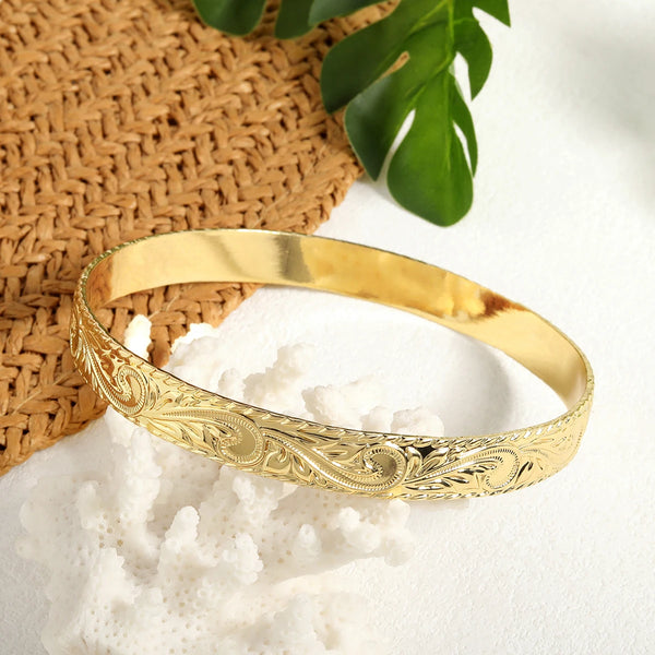 Aloha Gold Tribal Bangle