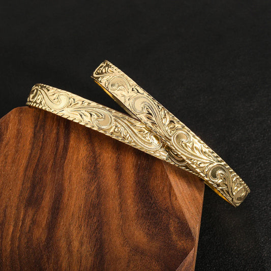 Aloha Gold Tribal Bangle