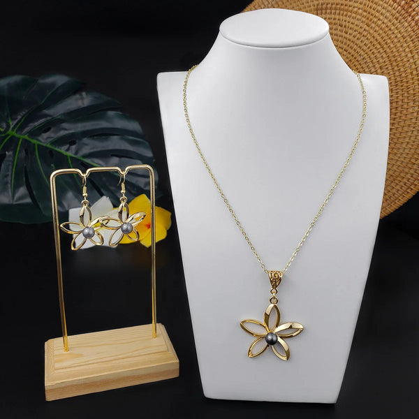 Hibiscus Pearl Jewelry Set