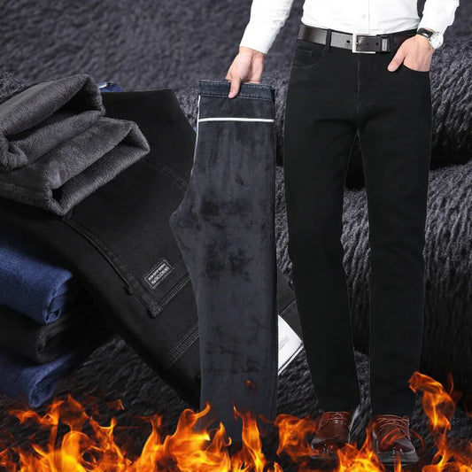 Cozy Winter Denim Trousers