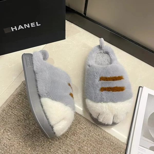 Cozy Kitty Claw Slippers