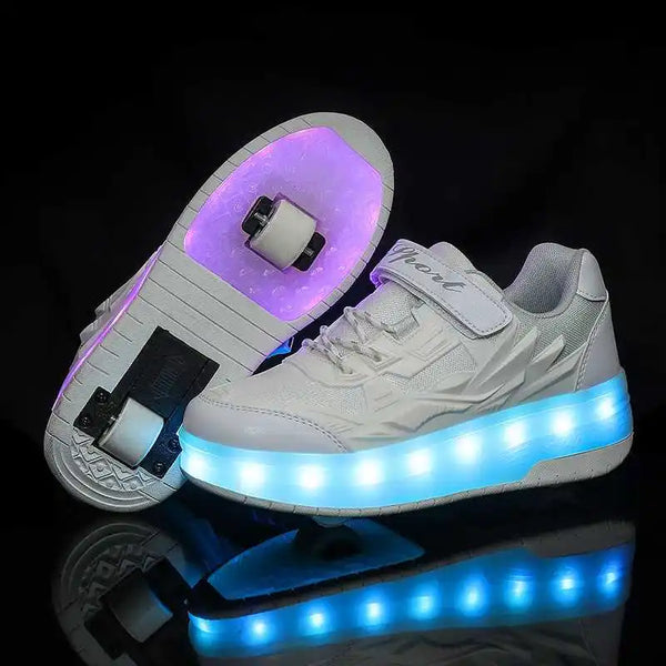 Glow-in-the-Dark Magic Roller Shoes