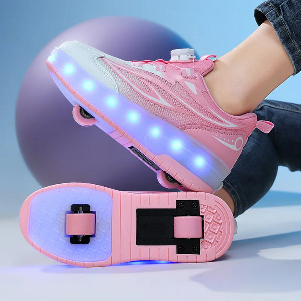 Magic Glide LED Roller Shoes