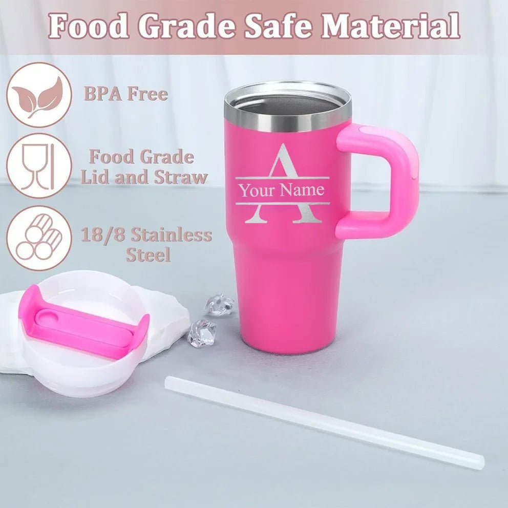 Chic Custom Name Travel Cup