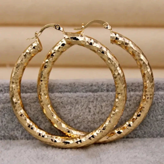Chic Gold Hoop Earrings