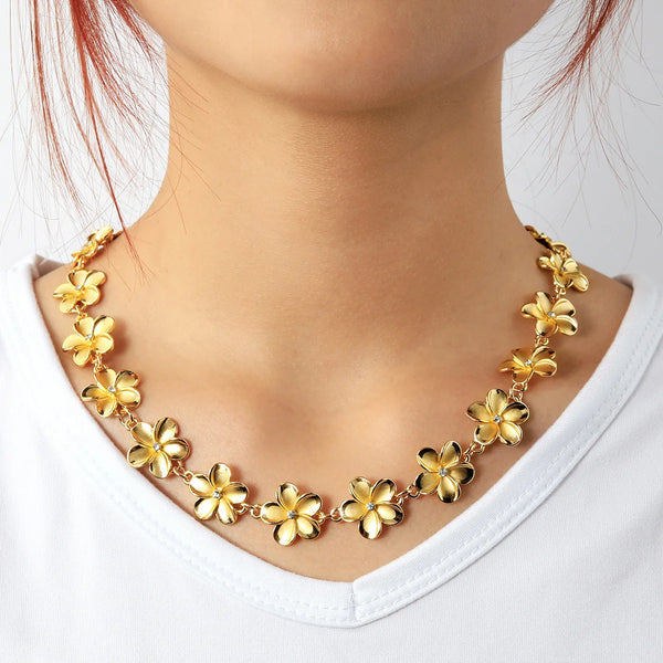 Tropical Flower Jewelry Set