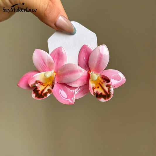 Vibrant Petal Blossom Earrings