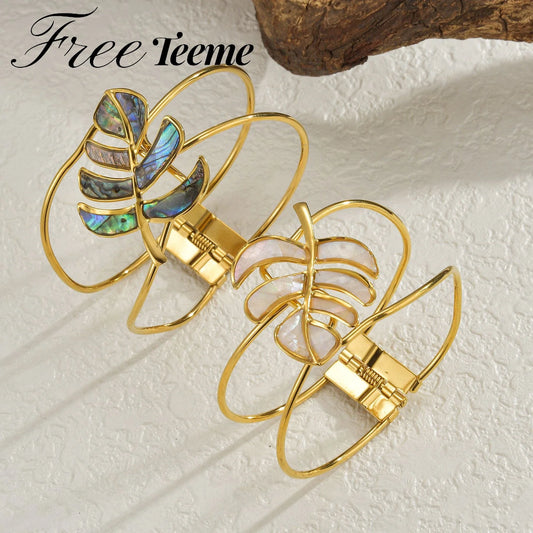 Colorful Leaf Shell Bracelet