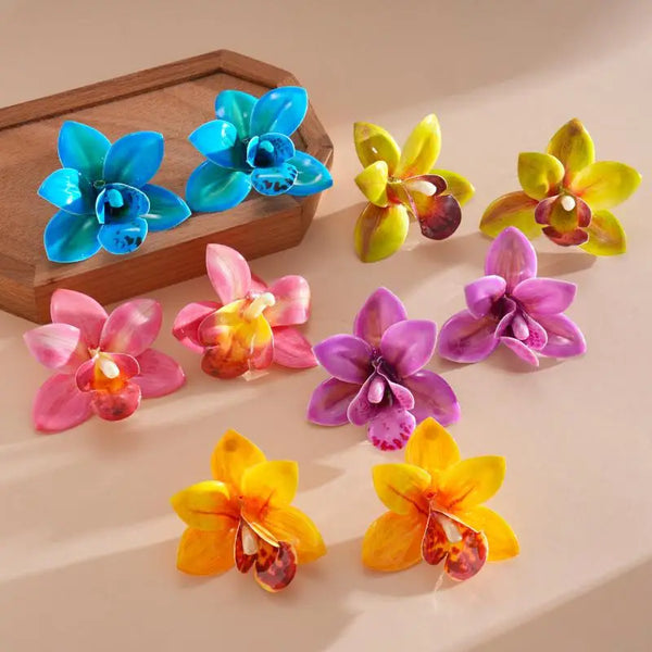 Vibrant Petal Blossom Earrings