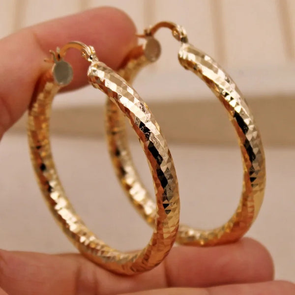 Chic Gold Hoop Earrings