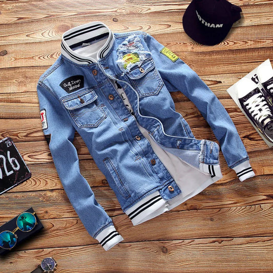 Trendy Men's Denim Jacket