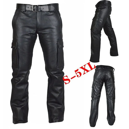 Rock Style Leather Pants