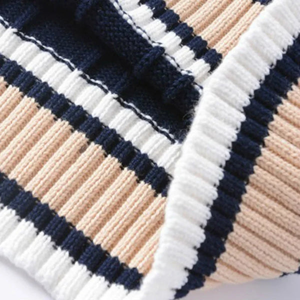 Retro Striped Sweater Vest