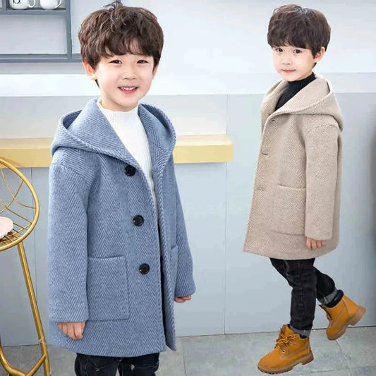 Stylish Boys' Winter Wool Jacket