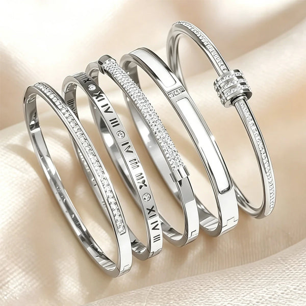 Elegant Zircon Couple Bracelets