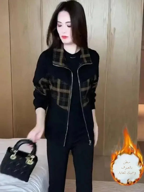 Cozy Plaid Fleece Jacket